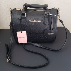 Juicy Couture Bestsellers Fame Black Liquorice Satchel NWT